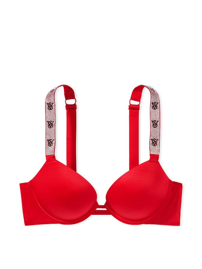 Shine Strap Push-Up Bra image number 2
