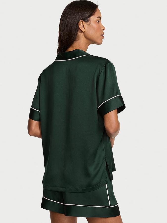 Glazed Satin Short Pajama Set