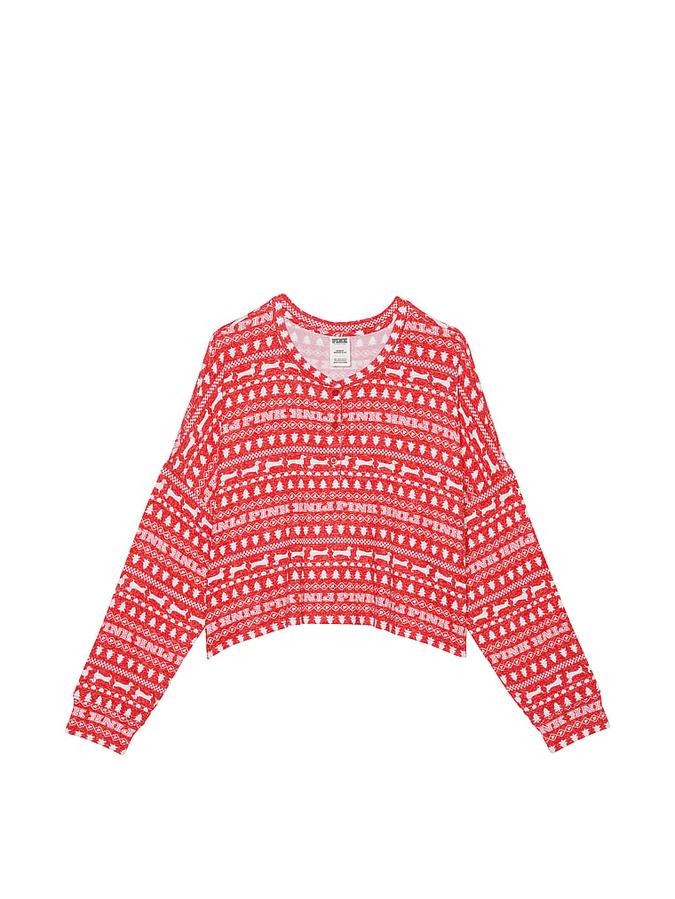 Cozy Long-Sleeve Sleep Shirt image number 2