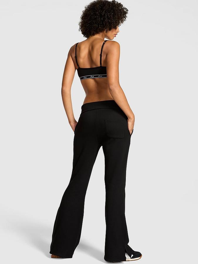 Ivy Fleece Foldover Flare Sweatpants image number 1