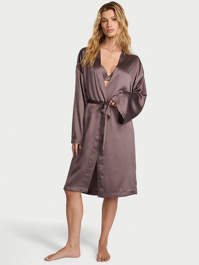 Satin Midi Robe