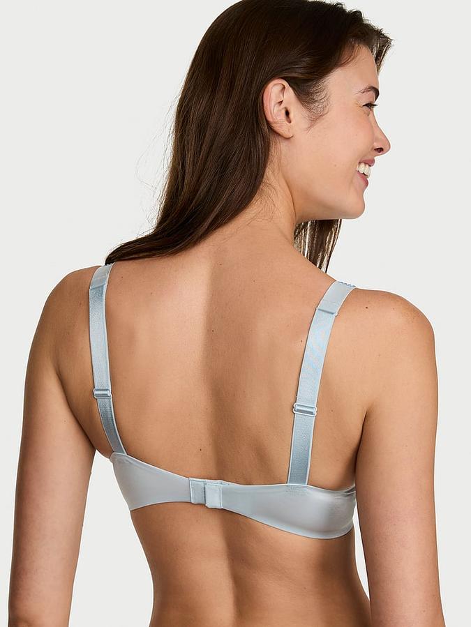 Ombr&eacute; Stripe Shine Strap Push-Up Bra