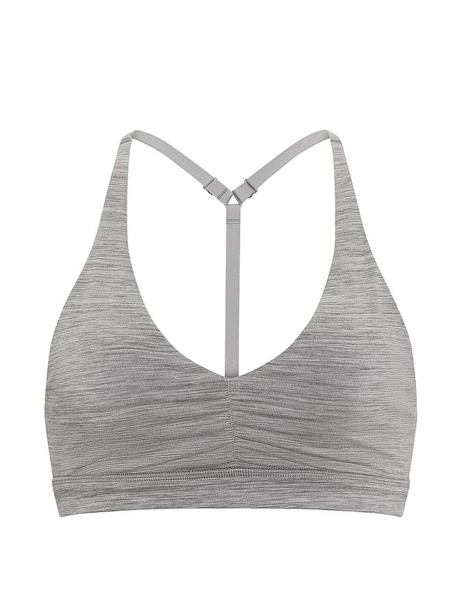 PINK Relay&trade; Ruched Plunge Sports Bra image number 2