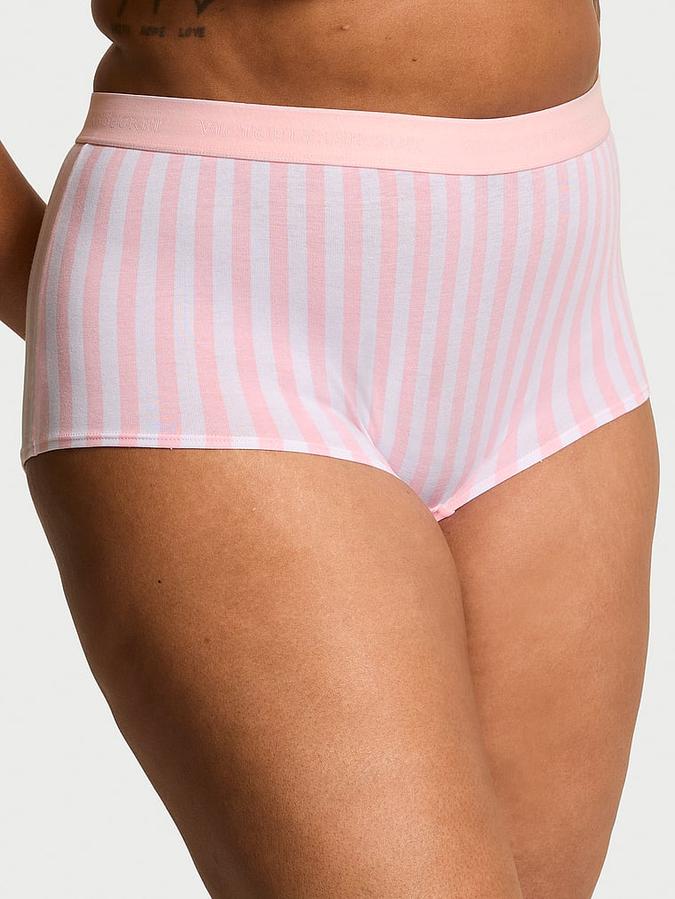 Logo Cotton Boyshort Panty image number 0