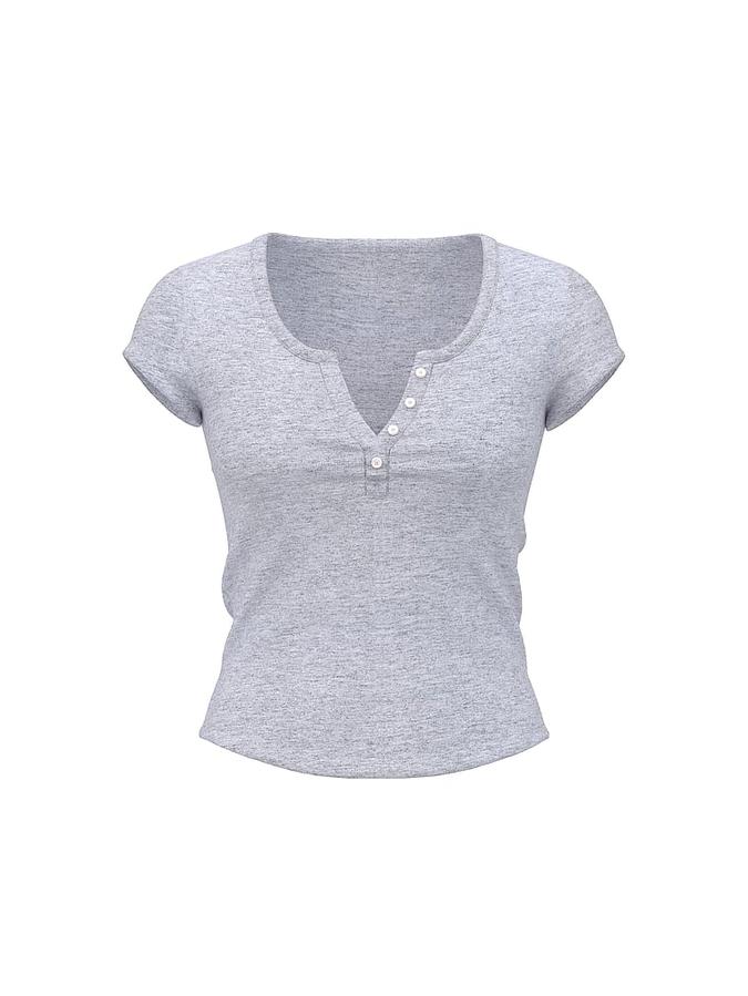 Multi Rib Henley Tee image number 2