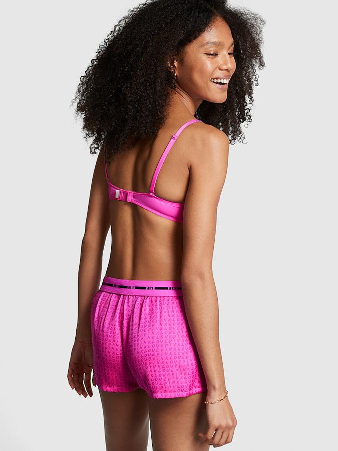 Satin Boxy Pajama Shorts image number 1