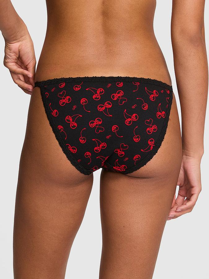 Wink Lace-Trim String Bikini Panty