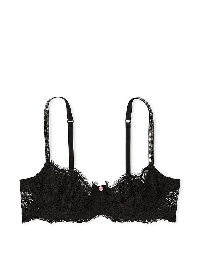 Wicked Twinkle Strap Unlined Lace Balconette Bra image number 2