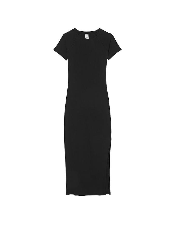 Contour Ribbed Midi Dress image number 2
