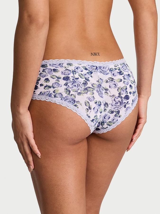 Cotton Lace-Waist Cheeky Panty