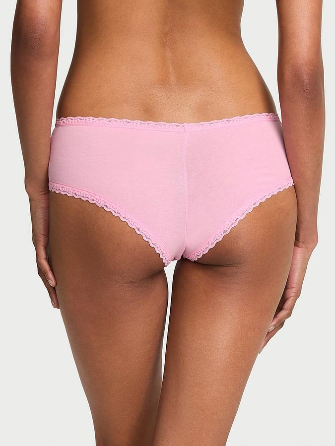 Cotton Lace-Waist Cheeky Panty