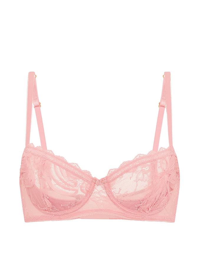 Wicked Unlined Rosette Reverie Embroidery Balconette Bra image number 2
