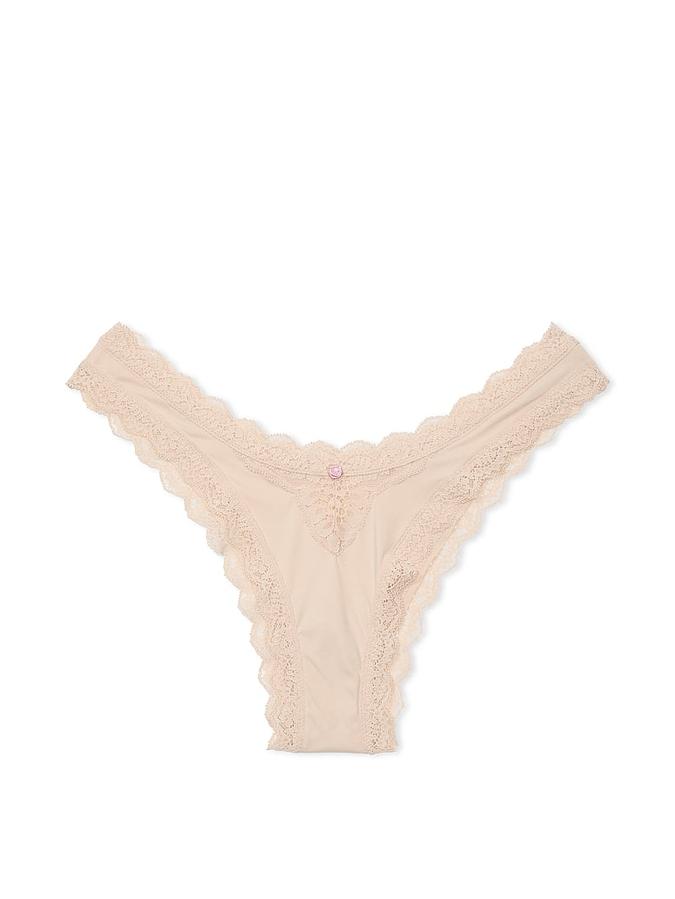 Lace-Trim Brazilian Panty image number 0