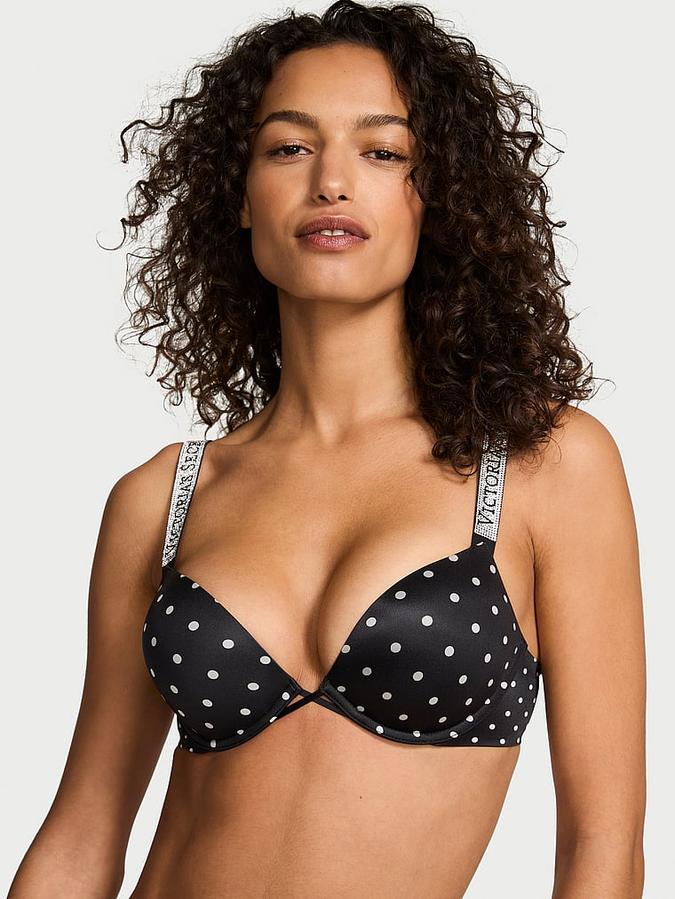 Bombshell Logo Shine Strap Add-2-Cups Push-Up Bra