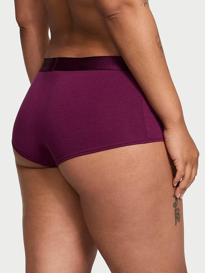Logo Cotton Boyshort Panty image number 1