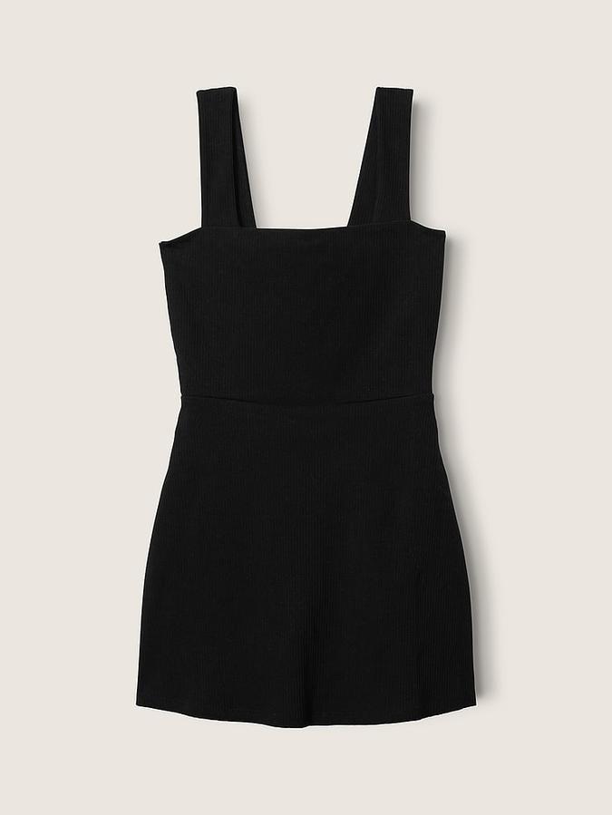 Rib Square Neck Active Dress image number 2