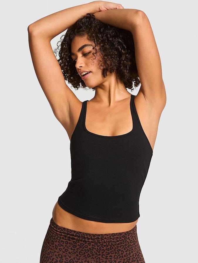 All-Day Cotton Square-Neck Tank Top image number 0