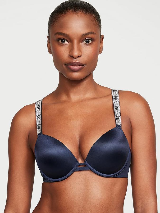 Shine Strap Push-Up Bra image number 0