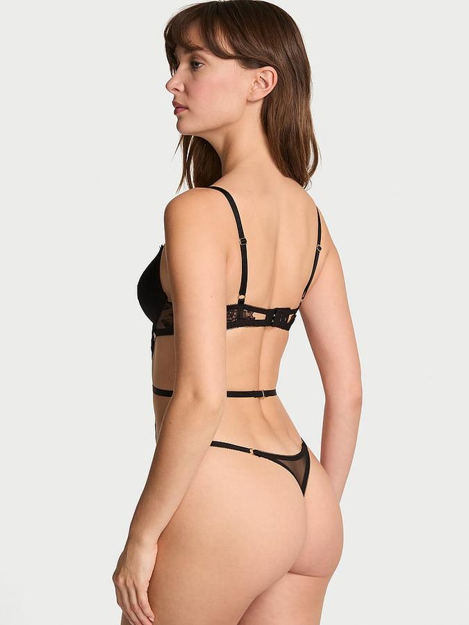 Rose Lace Lightly Lined Strappy Teddy image number 1