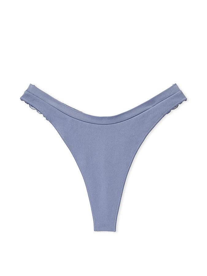 Seamless High-Leg Thong Panty image number 2