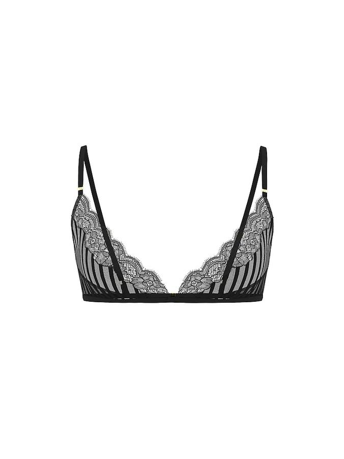 Tease Sheer Stripe Triangle Bralette image number 2