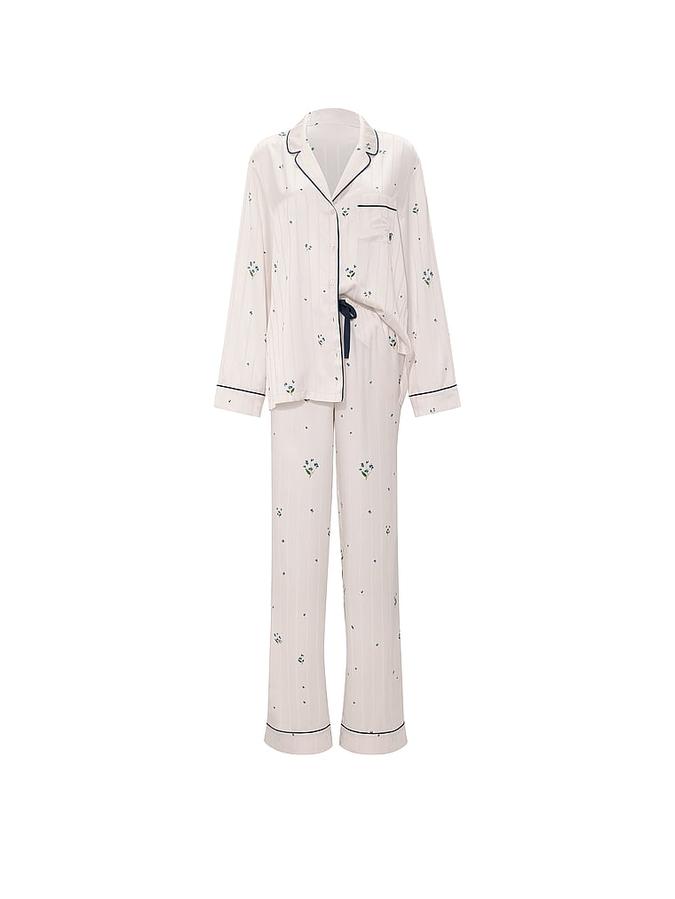 Signature Satin Long Pajama Set image number 2