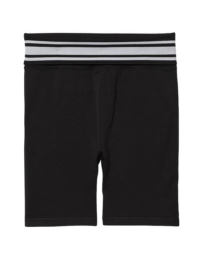 PINK Flip It Seamless Foldover Bike Shorts image number 2