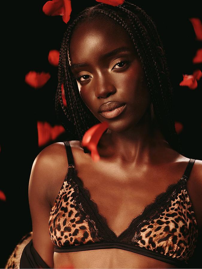 Tease Sheer Shimmer Triangle Bralette image number 2