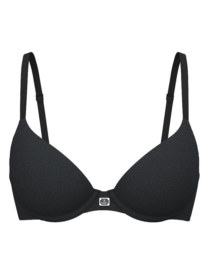 Cotton Logo Hardware Lightly Lined Demi Bra image number 2