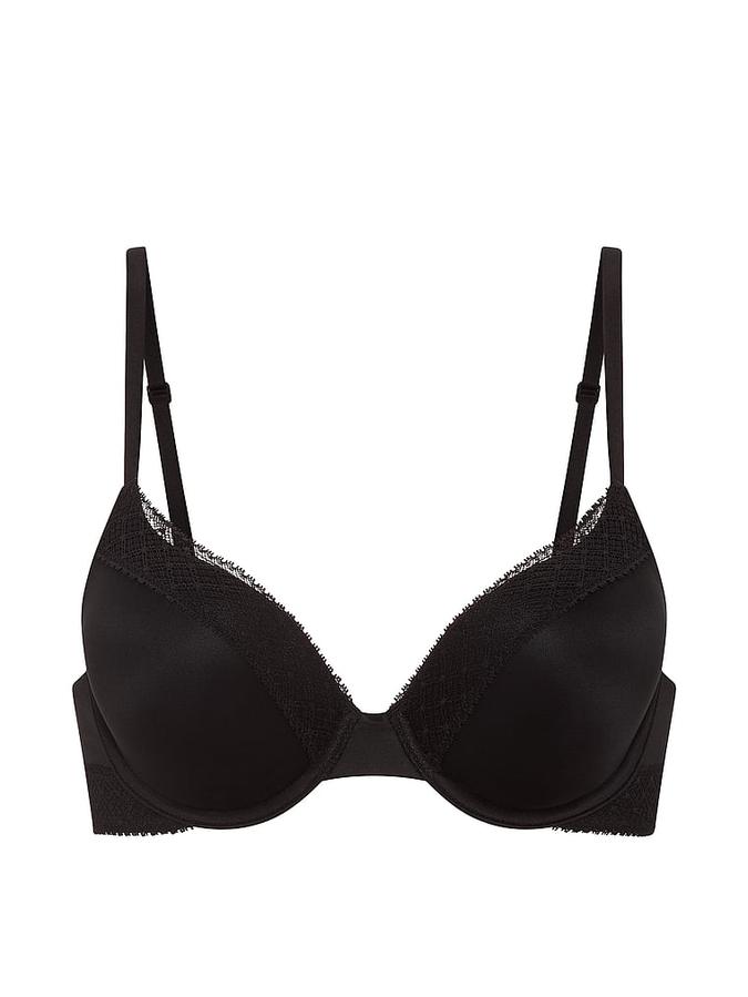 Perfect Shape Lace-Trim Push-Up Bra image number 2