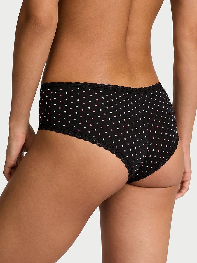 Cotton Lace-Waist Cheeky Panty image number 1