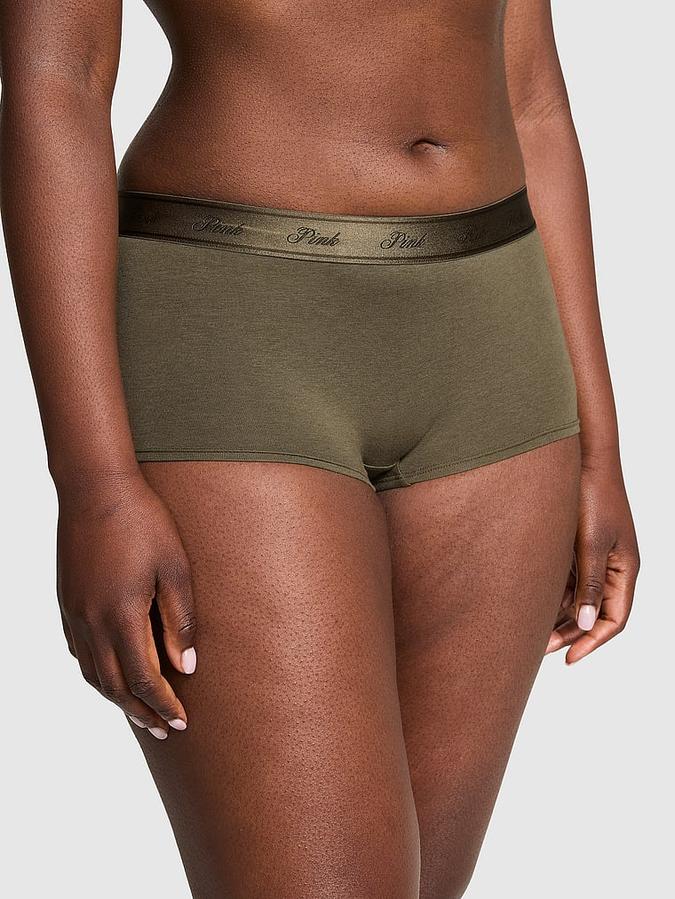 Logo Cotton Boyshort Panty image number 0