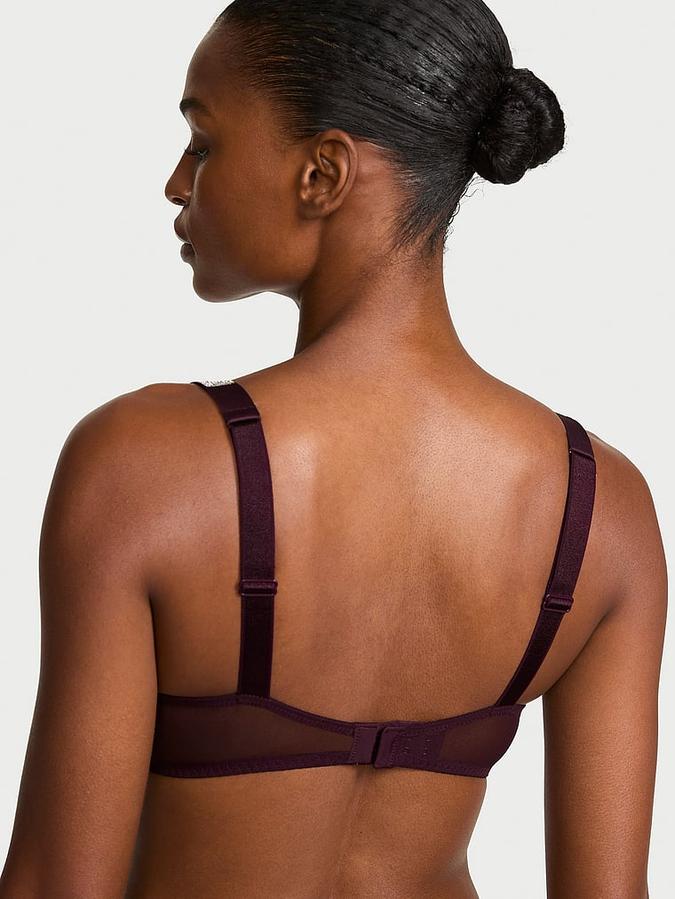 Shine Strap Lace Push-Up Bra
