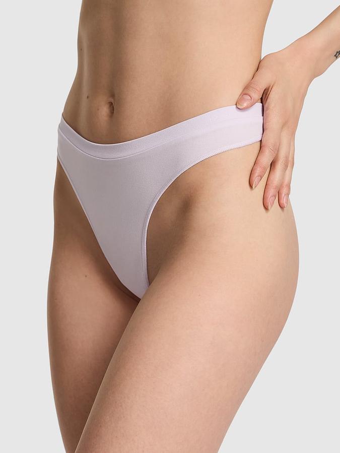 Seamless High-Leg Thong Panty