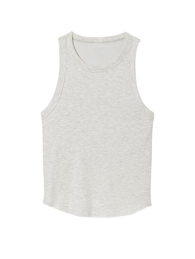 High-Neck Ribbed Tank image number 2