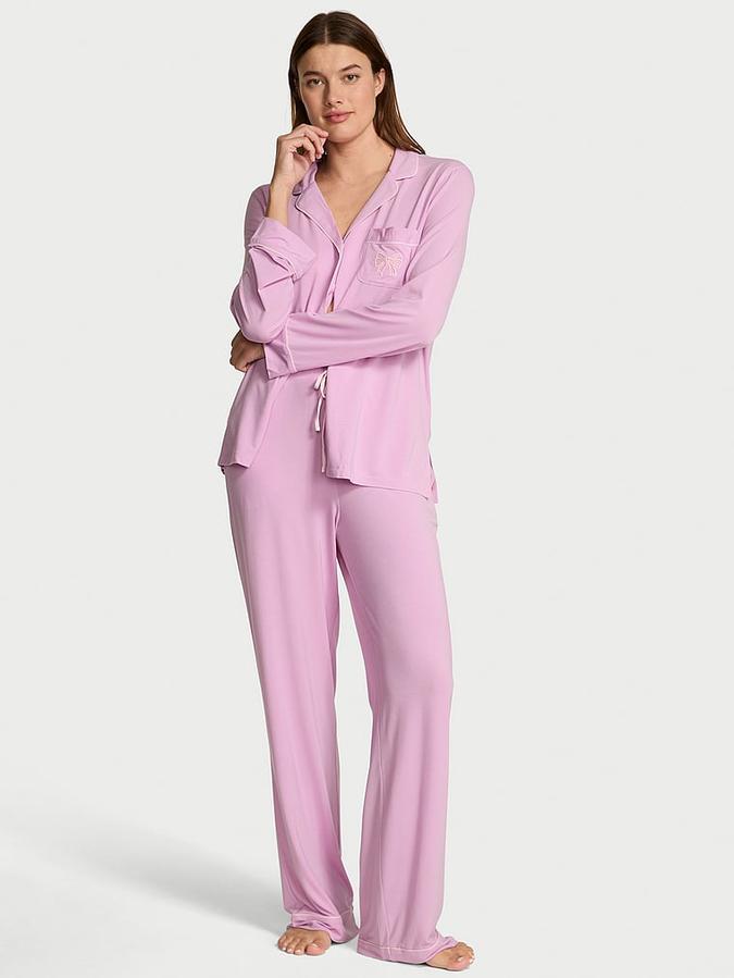 SoSoft&trade; Modal Bow Long Pajama Set