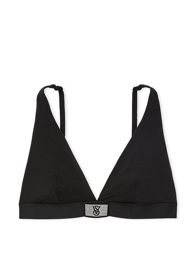 Shine Patch Wireless Plunge Bralette image number 0