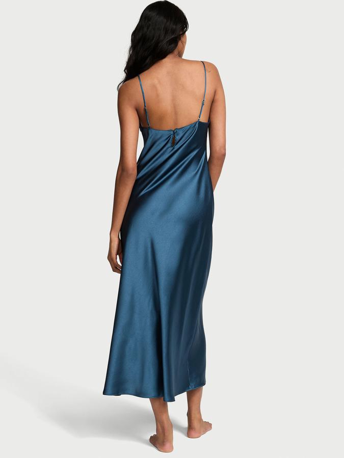 Luxe Satin Long Slip Dress image number 1