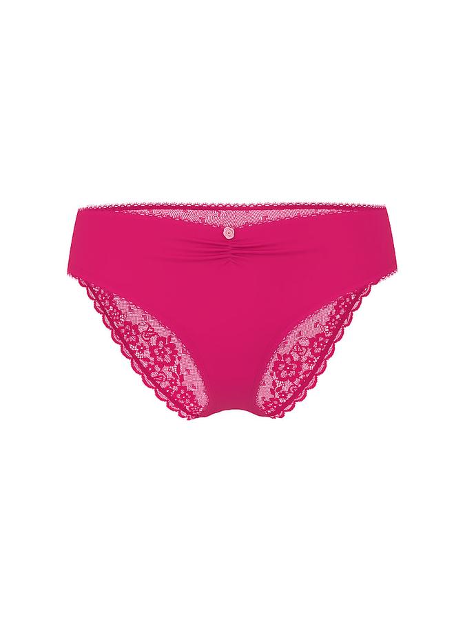 Stretch Cotton Heart Lace High-Leg Brief Panty image number 2
