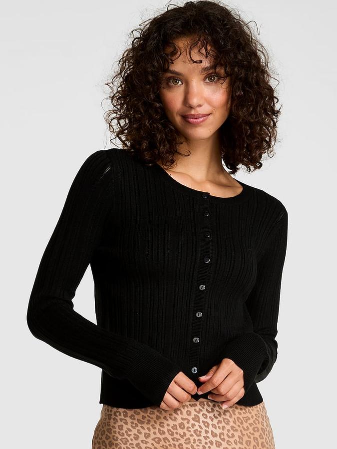 Button-Down Knit Cardigan image number 0
