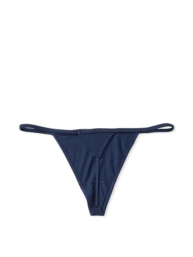 Stretch Cotton V-String Panty image number 2