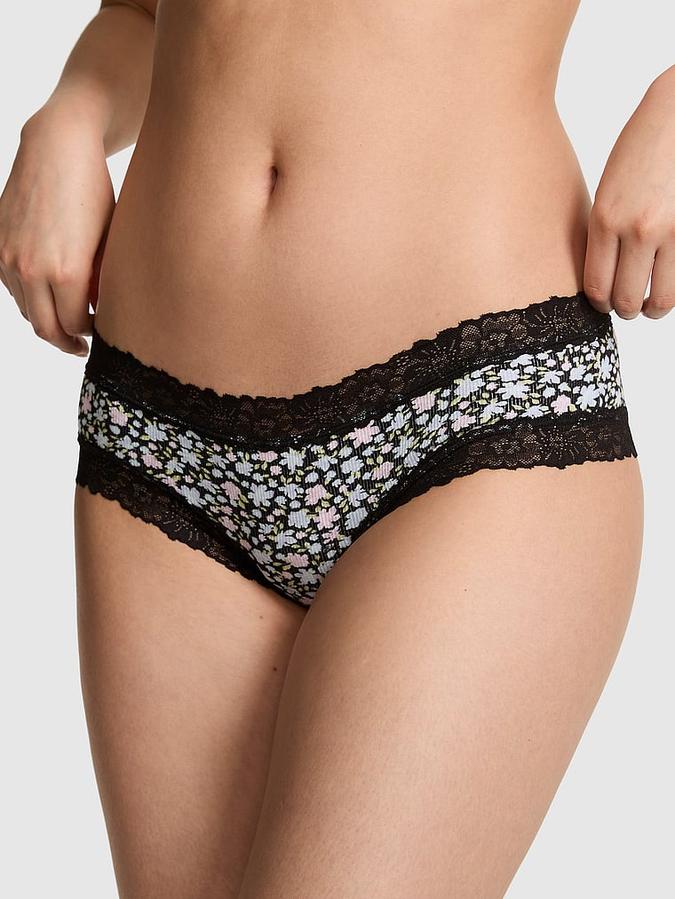 PINK Wink&trade; Lace-Trim Cheeky Panty