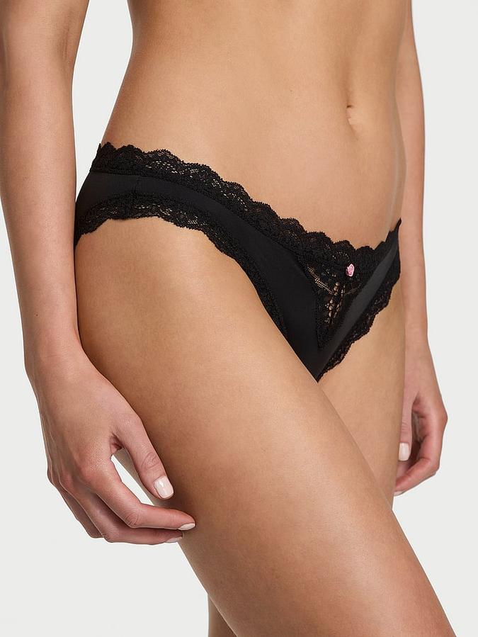 Lace-Trim Bikini Panty image number 0