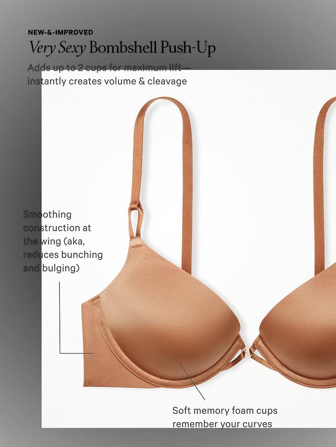 Shine Strap Lace Push-Up Bra image number 3