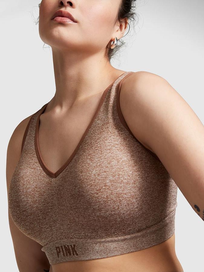 Pink Active Seamless Air Medium-Impact Sports Bra image number 3