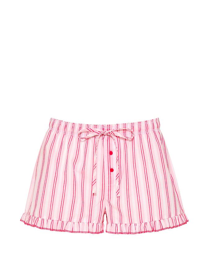 Cotton Boxy Pajama Shorts image number 2