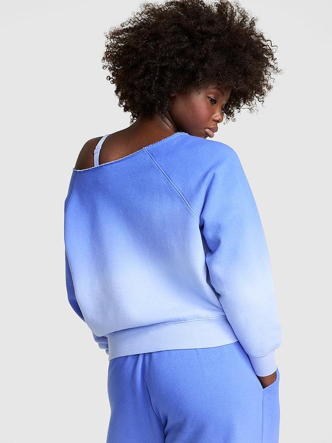 Ivy Fleece Off-The-Shoulder Sweatshirt