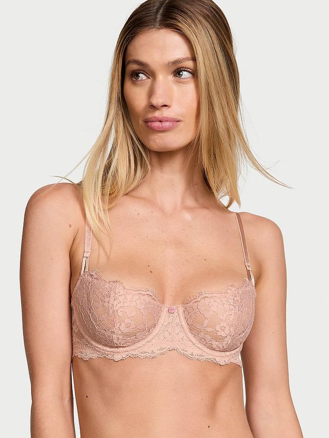 Wicked Unlined Lace Balconette Bra image number 0