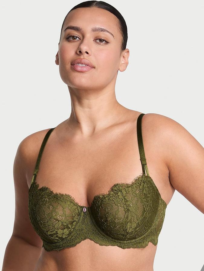Wicked Unlined Lace Balconette Bra image number 0