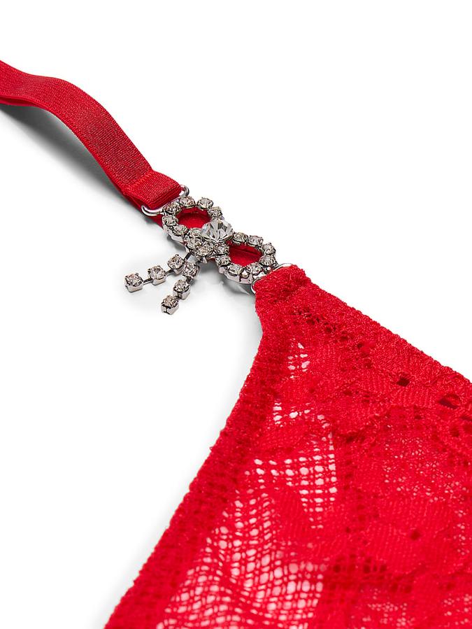 Twinkle Bow Lace Thong Panty image number 2